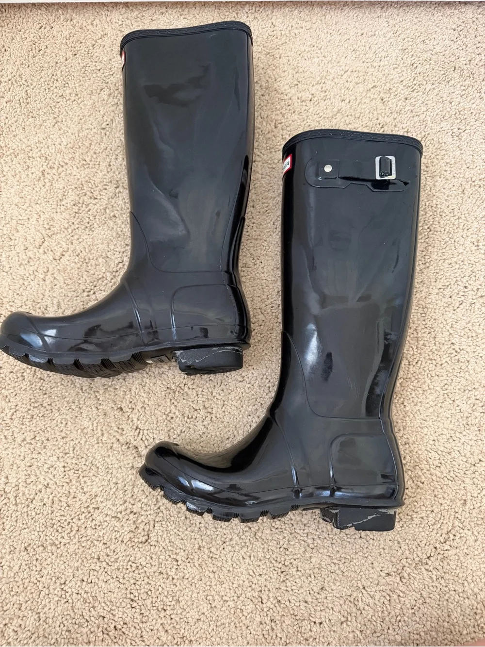 Hunter Tall Gloss Black Women's Rain Boots